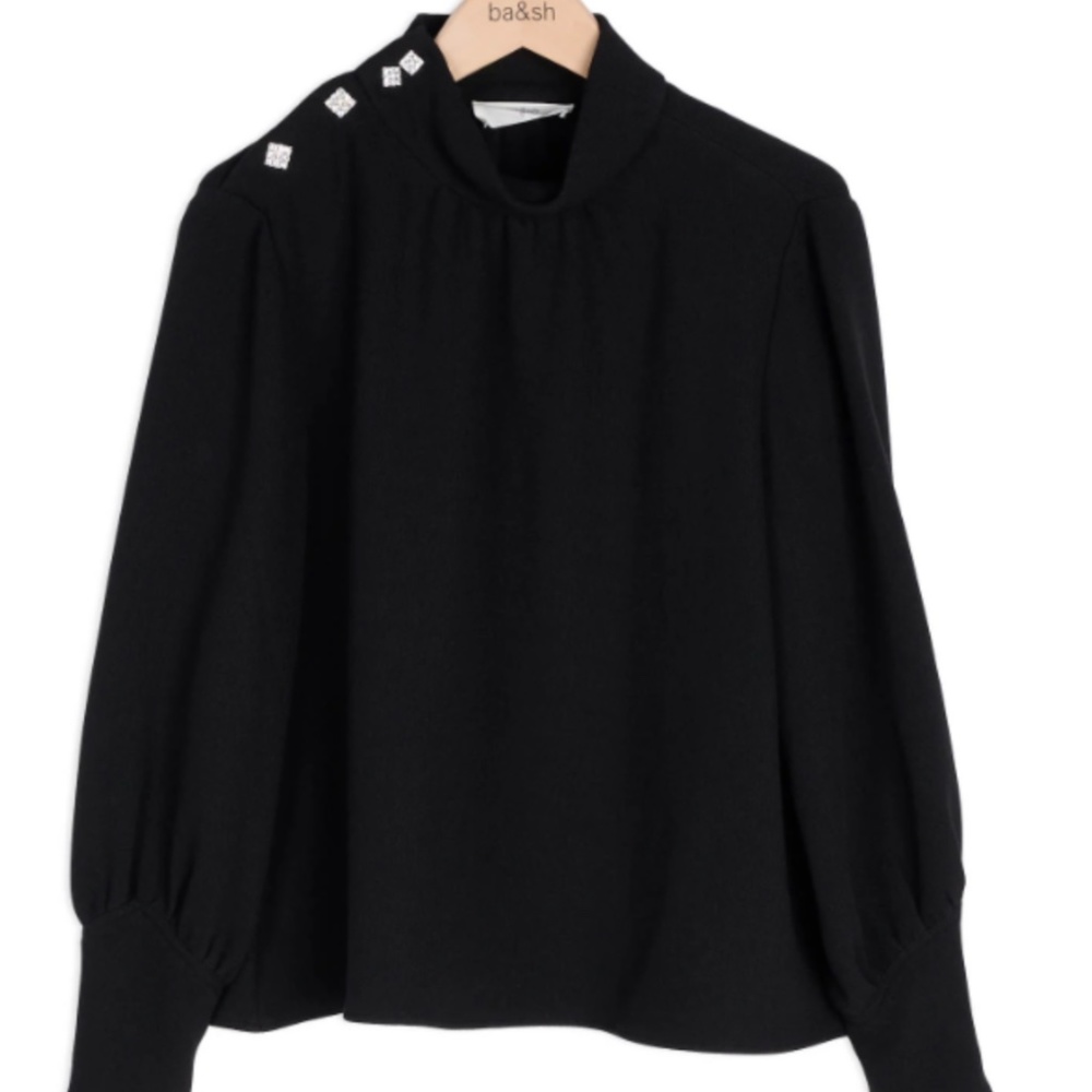 Bash blouse with jewelled buttons